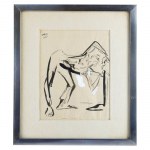 Lot of 2 drawings on paper