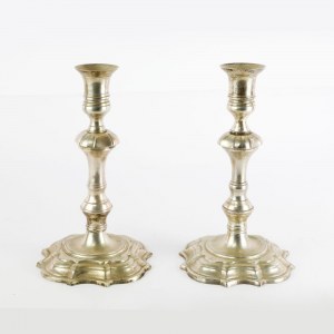 Pair of baroque style candlesticks