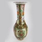 Polychrome porcelain vase