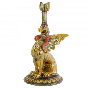 Lampada di supporto in ceramica lucida