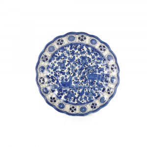 White ceramic basin plate