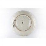 White ceramic basin plate