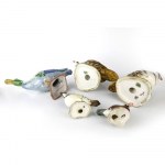 Lot of 3 ducks and 2 ceramic partridges