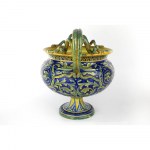 Luster ceramic centrepiece