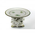 Centerpiece stand with white porcelain cherubs