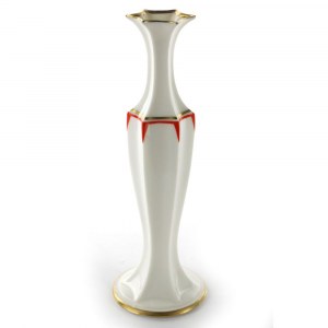 Polychrome porcelain vase
