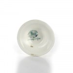 Polychrome porcelain vase