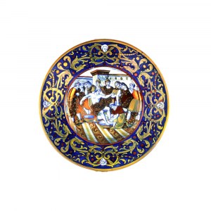 Luster ceramic plate