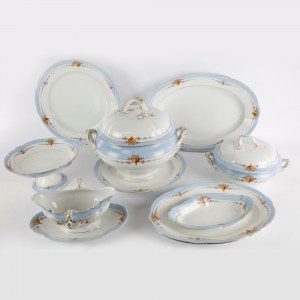 White porcelain table service