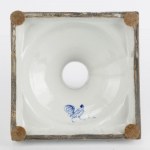 White ceramic baluster vase