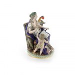 Lady sitting on rock