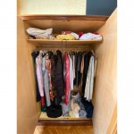 4 seasons wardrobe in mahogany wood