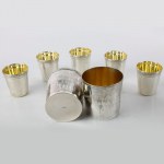 Lot of 7 silver glasses, part 925 part 900