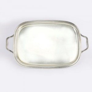 Oval tray in 800/100 silver