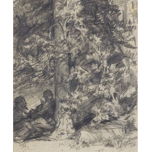 Antoni Kozakiewicz, IN THE SHADOW OF THE TREE, 1883