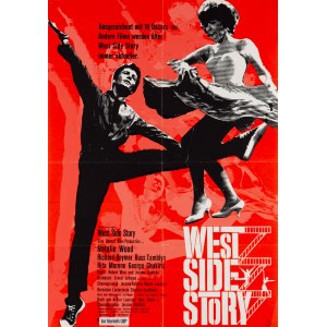 West Side Story, lata 80. XX w. (plakat niemiecki)