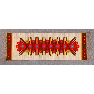 Kilim with floral motif