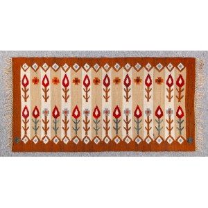 Kilim with floral decoration