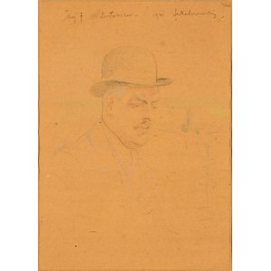 Jacek Malczewski (1854 - 1929), Portrait of Mieczysław Gąsecki (Sketch), 1920