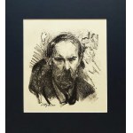 Leon Wyczółkowski (1852 - 1936), Portret prof. Konstantego Laszczki, litografia, 1922