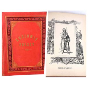 DUCHIŃSKA - KRÓLOWIE POLSCY 48 dosiek s drevorezmi vydanie 1893.