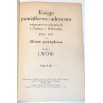 PAMÄTNÝ A ADRESNÝ ZOZNAM VOJNOVÝCH VYHNANCOV V GALÍCII A BUKOVINE 1914-1915