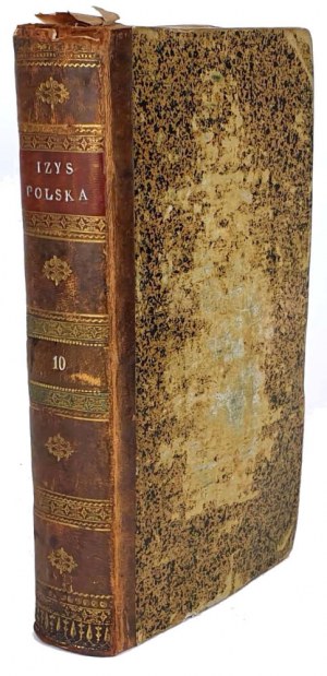 IZYS POLSKA czyli DZIENNIK umieiętności, wynalazków, kunsztów i rękodzieł t.1 1823 tablice OPRAWA