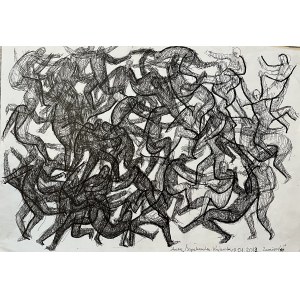 Anna Szpakowska-Kujawska, drawing, ink on paper, 30x40.5 cm, 2015