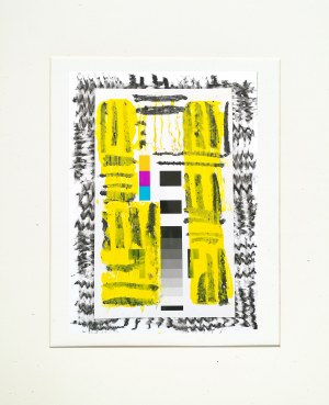 Urszula Śliz, collage, akryl, 50x40cm, 2023
