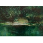 Paweł Chwedczuk, akryl na tekturze, 30x23 cm, 2023