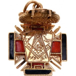 Freemasons Knight Templar Order Badge Syracuese Lodge No. 501 1910 R4