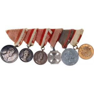 Austria Bar with 6 Medals 20 -th Century