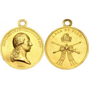 Austria Honor & Merit Gold Medal Lege Et Fide 1792