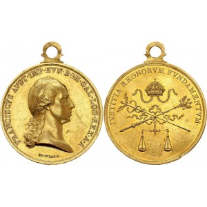 Austria Merit & Honor Civil Gold Medal Ivstitia Regnorvm Fvndamentvm 1804 R5