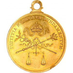 Austria Merit & Honor Civil Gold Medal Ivstitia Regnorvm Fvndamentvm 1804 R5