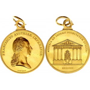 Austria Honor Civil Gold Medal Honori 24 Ducat 1804 R5