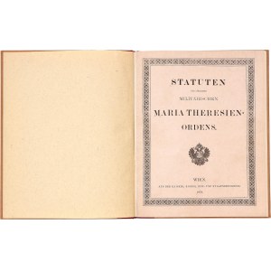 Austria Statute of the Order of Maria Theresa 1878 - 1910