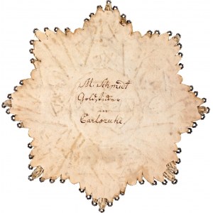 German States Bavaria House Knightly Order of St. Hubert Grand Cross Embroidered Breast Star 1812 - 1918