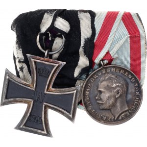 German States Hessen/Prussia Bar of 2 Medals 1914