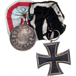 German States Hessen/Prussia Bar of 2 Medals 1914