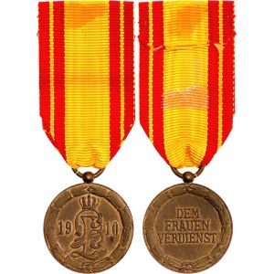 German States Lippe-Detmold Women's Medal of Merit of the Bertha Order 1910