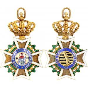 German States Saxony Military Order of Saint Henry Badge of the Order 1796