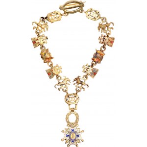 Spain Civil Merit Order Miniature Collar with Badge 1926 - 1975