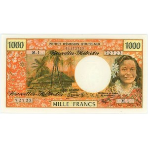 New Hebrides 1000 Francs 1979 (ND)