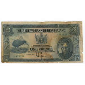 New Zealand 5 Pounds 1934