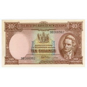 New Zealand 10 Shillings 1956 - 1960 (ND)