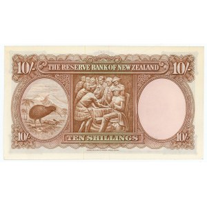 New Zealand 10 Shillings 1956 - 1960 (ND)