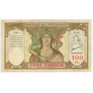 Tahiti 100 Francs 1939 - 1965 (ND)
