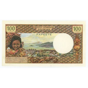 Tahiti 100 Francs 1973 (ND)