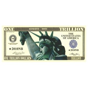 United States 1000000000000 Dollars 2010 Fantasy Issue
